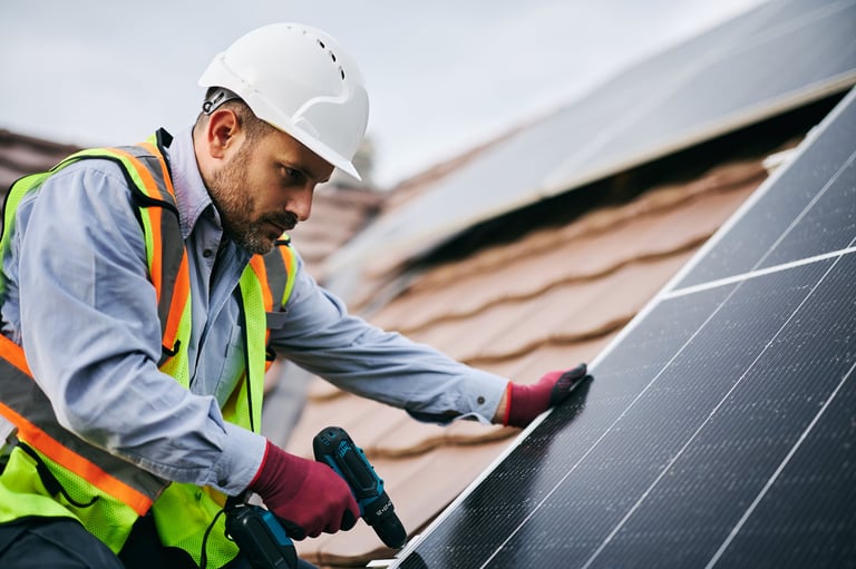 Solar panel installation